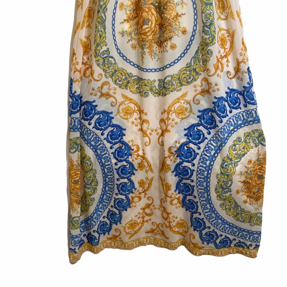 Jealous Tomato Baroque Print Halter A-line Maxi Dress S - Picture 8 of 9